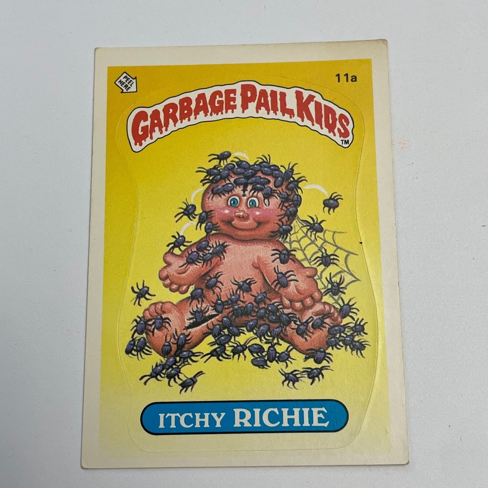 1985 Topps Garbage Pail Kids Series 1 Itchy Richie 11a Vintage Trading Card